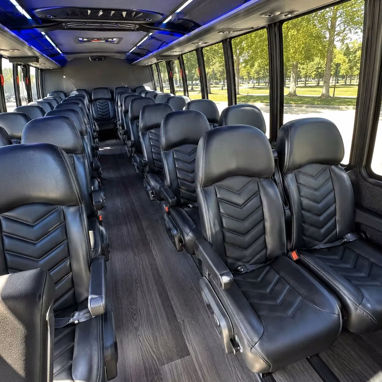 35 passenger minibus inside