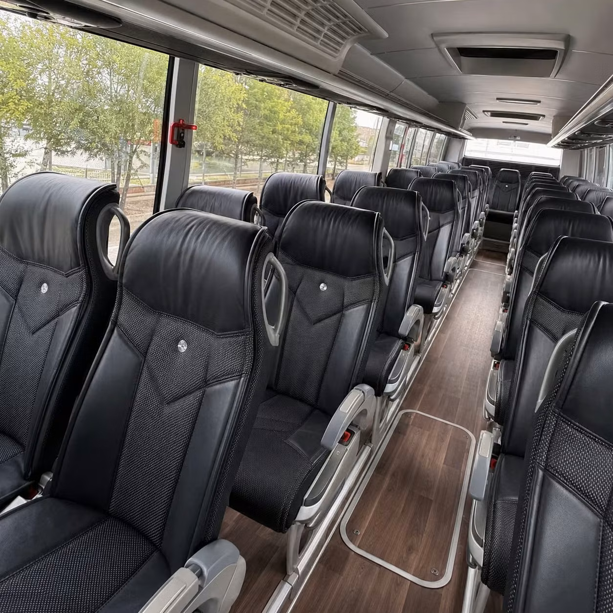 56 passenger charter bus interior