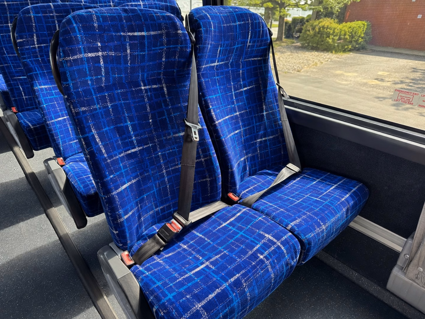 hayward charter bus rental interior
